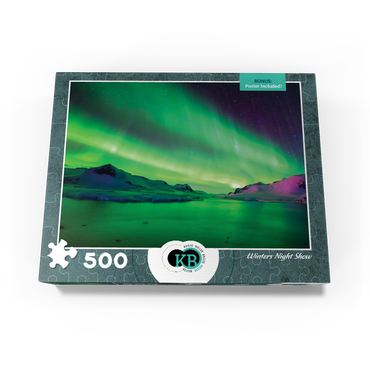 Nature Photography: Northern Lights Winters Night Show 500 Jigsaw Puzzle box view3