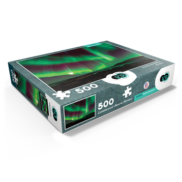 Nature Photography: Northern Lights Luminescent Aurora Horizon 500 Jigsaw Puzzle box view1