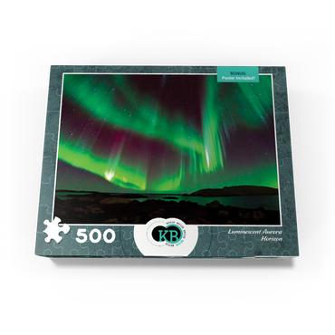 Nature Photography: Northern Lights Luminescent Aurora Horizon 500 Jigsaw Puzzle box view3