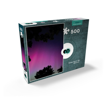 Nature Photography: Northern Lights, Fuchsia Aurora Sky, Minnesota, USA 500 Jigsaw Puzzle box view2