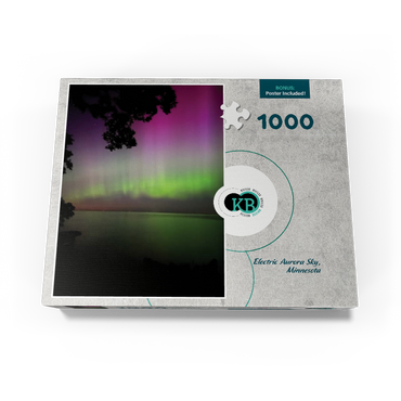 Nature Photography: Northern Lights, Night Sky, Minnesota, USA 1000 Jigsaw Puzzle box view3