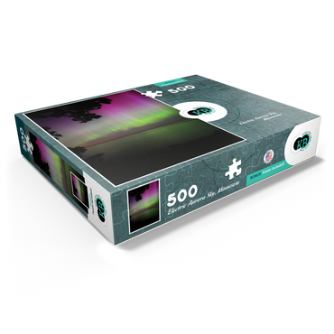 Nature Photography: Northern Lights, Night Sky, Minnesota, USA 500 Jigsaw Puzzle box view1