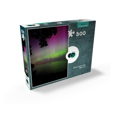 Nature Photography: Northern Lights, Night Sky, Minnesota, USA 500 Jigsaw Puzzle box view2