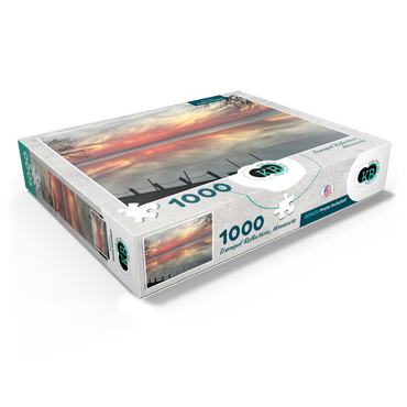 Nature Photography: Tranquil Minnesota Sunset, Mille Lacs Lake 1000 Jigsaw Puzzle box view1