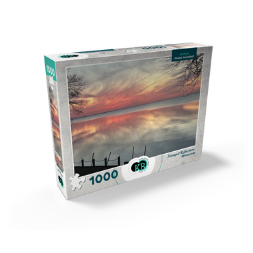 Nature Photography: Tranquil Minnesota Sunset, Mille Lacs Lake 1000 Jigsaw Puzzle box view2