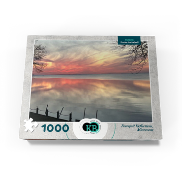 Nature Photography: Tranquil Minnesota Sunset, Mille Lacs Lake 1000 Jigsaw Puzzle box view3