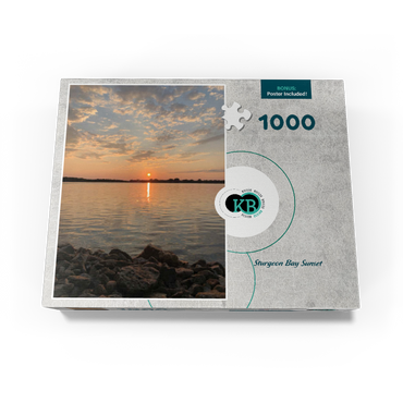 Nature Photography: Sturgeon Bay Sunset, Wisconsin, USA 1000 Jigsaw Puzzle box view3