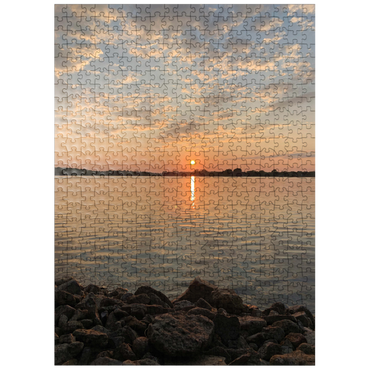 puzzleplate Nature Photography: Sturgeon Bay Sunset, Wisconsin, USA 500 Jigsaw Puzzle