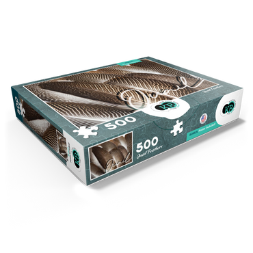 Animal Photography: Quail Feathers, Birds no.1 500 Jigsaw Puzzle box view1