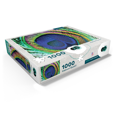 Animal Photography: Peacock Feather Iridescent Eyespot, Birds no.5 1000 Jigsaw Puzzle box view1