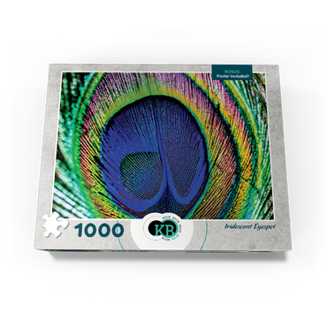 Animal Photography: Peacock Feather Iridescent Eyespot, Birds no.5 1000 Jigsaw Puzzle box view3
