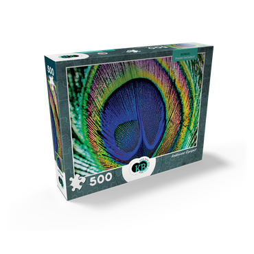 Animal Photography: Peacock Feather Iridescent Eyespot, Birds no.5 500 Jigsaw Puzzle box view2