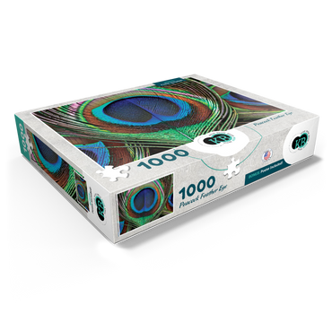 Animal Photography: Peacock Feather Iridescent Eyespot, Birds no.6 1000 Jigsaw Puzzle box view1