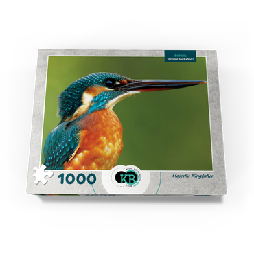 Animal Photography: Birds, Majestic Kingfisher 1000 Jigsaw Puzzle box view3