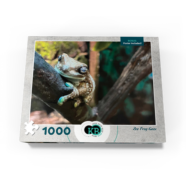 Animal Photography: Zoo Frog Gaze 1000 Jigsaw Puzzle box view3
