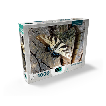 Animal Photography: Butterfly On Wood 1000 Jigsaw Puzzle box view2