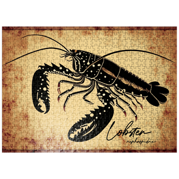 puzzleplate Vintage Artwork: Lobster Sign, no.2 500 Jigsaw Puzzle