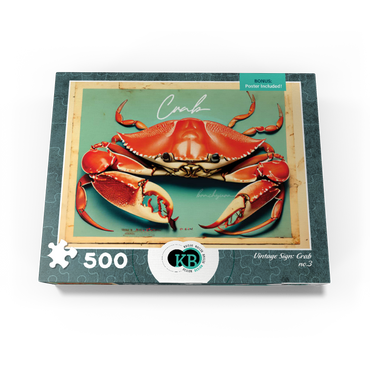 Vintage Artwork: Crab Sign, no.3 500 Jigsaw Puzzle box view3