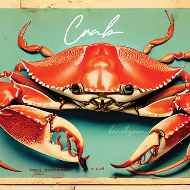 Vintage Artwork: Crab Sign, no.3 500 Jigsaw Puzzle 3D Modell
