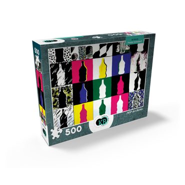 Illustration Artwork: POP Art Bottles 500 Jigsaw Puzzle box view2