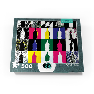 Illustration Artwork: POP Art Bottles 500 Jigsaw Puzzle box view3