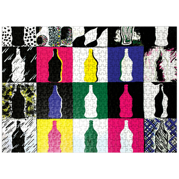 puzzleplate Illustration Artwork: POP Art Bottles 500 Jigsaw Puzzle