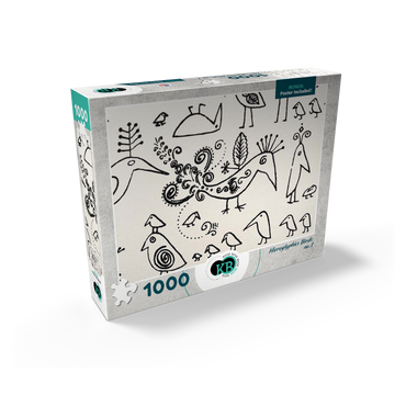 Illustration Artwork: Hieroglyphic Birds, no.1 1000 Jigsaw Puzzle box view2