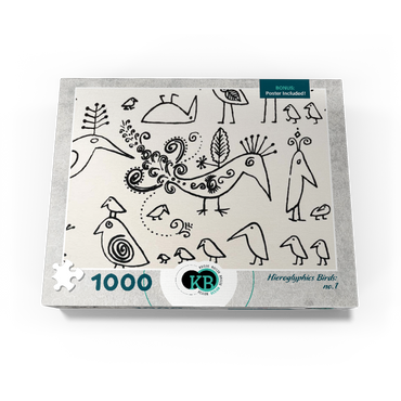 Illustration Artwork: Hieroglyphic Birds, no.1 1000 Jigsaw Puzzle box view3