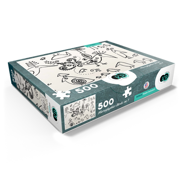 Illustration Artwork: Hieroglyphic Birds, no.1 500 Jigsaw Puzzle box view1