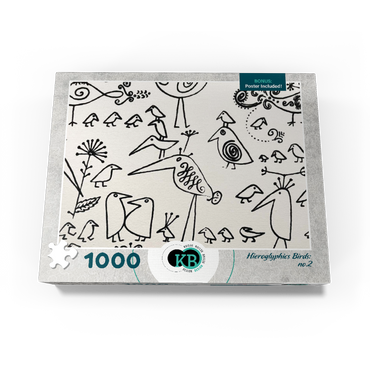Illustration Artwork: Hieroglyphic Birds, no.2 1000 Jigsaw Puzzle box view3