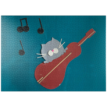 puzzleplate Illustration Artwork: Cat In The Fiddle 1000 Jigsaw Puzzle