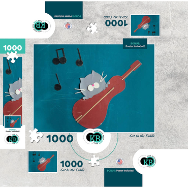 Illustration Artwork: Cat In The Fiddle 1000 Jigsaw Puzzle box 3D Modell