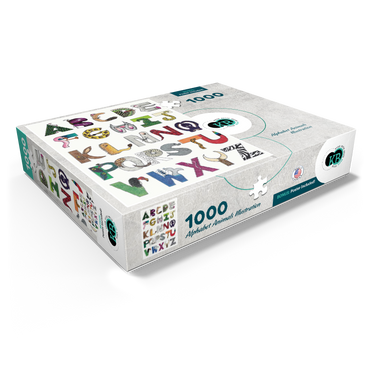 Illustration Artwork: Hand-Drawn Alphabet Animals 1000 Jigsaw Puzzle box view1