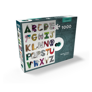 Illustration Artwork: Hand-Drawn Alphabet Animals 500 Jigsaw Puzzle box view2