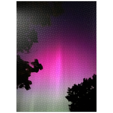 puzzleplate Nature Photography: Northern Lights, Aurora Night Sky 1000 Jigsaw Puzzle