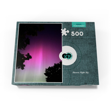 Nature Photography: Northern Lights, Aurora Night Sky 500 Jigsaw Puzzle box view3