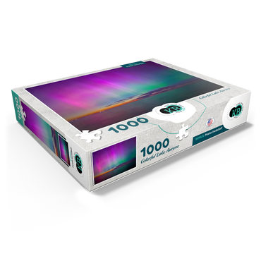 Nature Photography: Northern Lights, Colorful Lake Aurora 1000 Jigsaw Puzzle box view1