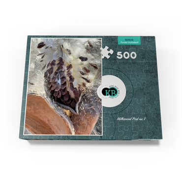 Macro Photography: Milkweed Pod, no.1 500 Jigsaw Puzzle box view3