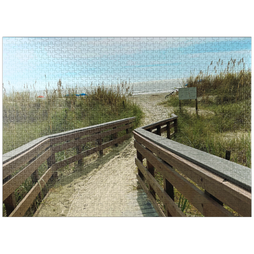 puzzleplate Nature Photography: Beach Footpath, Hilton Head, South Carolina 1000 Jigsaw Puzzle