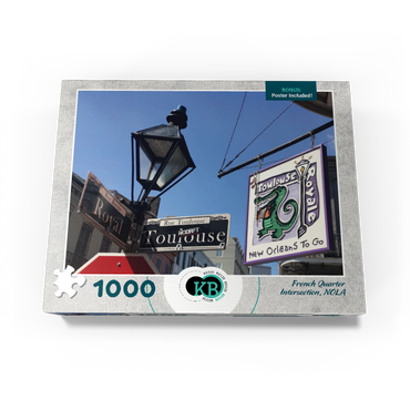 French Quarter Intersection- New Orleans, Louisianna 1000 Jigsaw Puzzle box view3