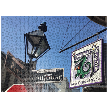 puzzleplate French Quarter Intersection- New Orleans, Louisianna 500 Jigsaw Puzzle