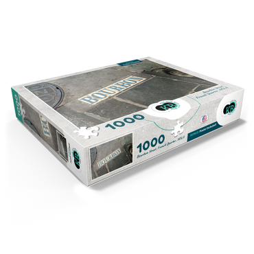 Bourbon Street Sidewalk Sign- New Orleans, Louisianna 1000 Jigsaw Puzzle box view1