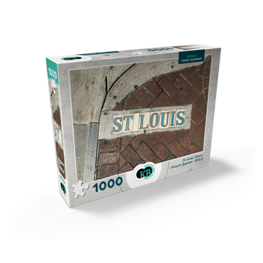 St. Louis Street Sidewalk Sign- New Orleans, Louisianna 1000 Jigsaw Puzzle box view2