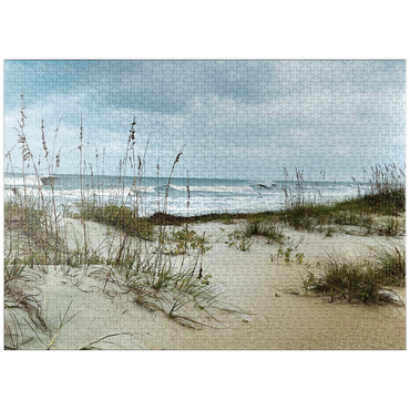 puzzleplate Nature Photography: Island Surf, Hilton Head, South Carolina 1000 Jigsaw Puzzle