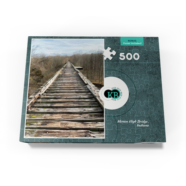 Train Tracks- Monon High Bridge, Indiana 500 Jigsaw Puzzle box view3
