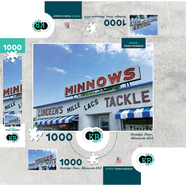 Nostalgic Times- Minnesota, USA 1000 Jigsaw Puzzle box 3D Modell