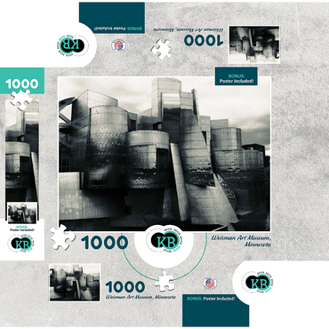 Weisman Art Museum- Minnesota, USA, no.1 1000 Jigsaw Puzzle box 3D Modell