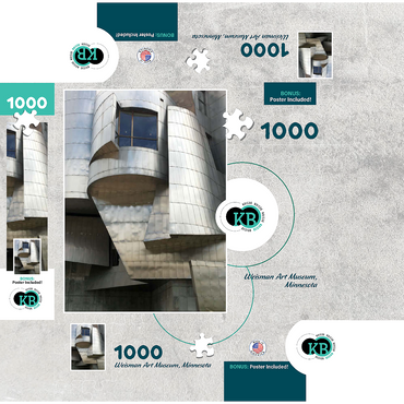 Weisman Art Museum- Minnesota, USA, no.2 1000 Jigsaw Puzzle box 3D Modell