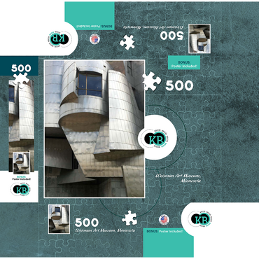 Weisman Art Museum- Minnesota, USA, no.2 500 Jigsaw Puzzle box 3D Modell
