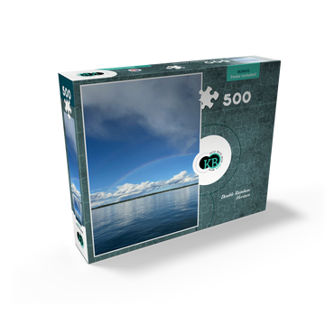 Nature Photography: Double Rainbow Horizon over Lake 500 Jigsaw Puzzle box view2